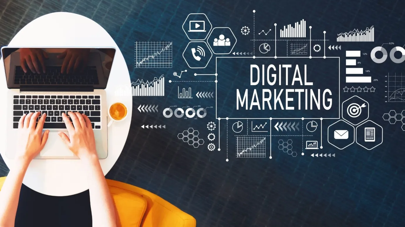 Digital marketing background